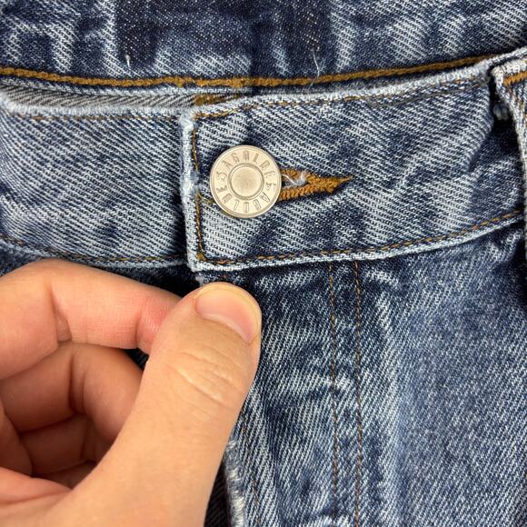 AGOLDE High Rise Straight Leg Jeans *NO SIZE OR TAGS* button fly 33 x 29.5 - Picture 7 of 10